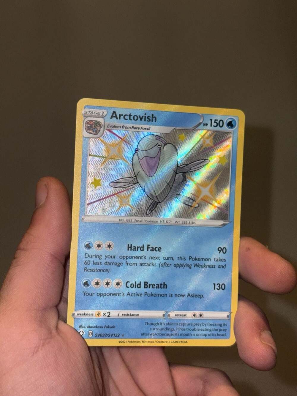 Arctovish SV037/SV122 Shining Fates Shiny Vault Holo Rare Pokemon Card